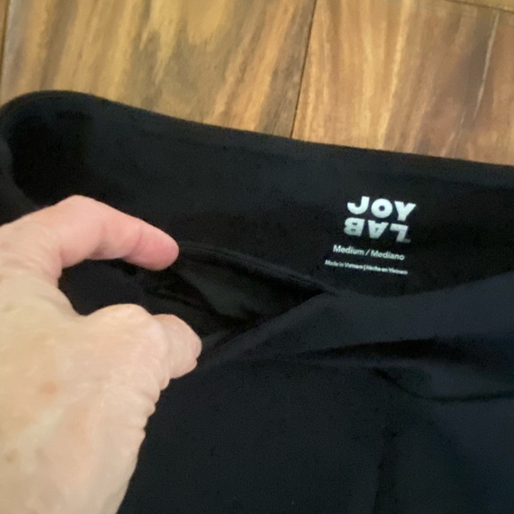 JoyLab Womens High Rise Track Pant Ponte Zip Pockets Black M - Picture 7 of 7